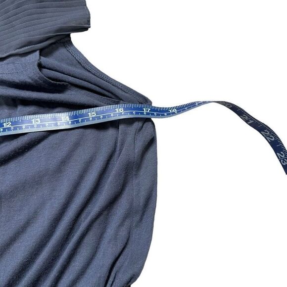 GAP dusty blue elastic waist square neck sleeveless mini dress SIZE SMALL - Picture 5 of 7